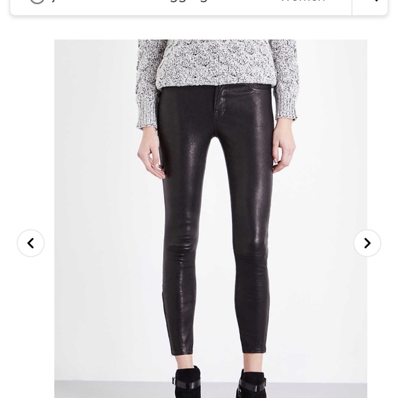 JBrand leather leggings with zipper - Picture 7 of 14